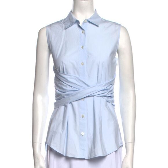 Derek Lam 10 Crosby Button-Up Top - Picture 1 of 8